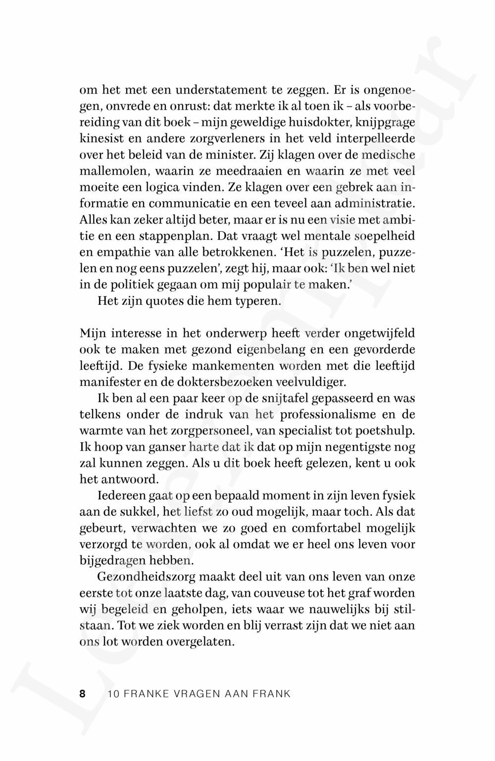 Preview: 10 franke vragen aan Frank