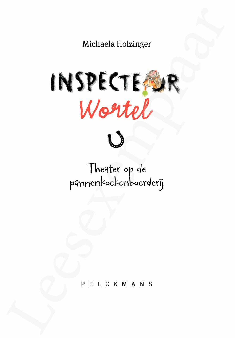 Preview: Inspecteur Wortel: Theater op de pannenkoekenboerderij