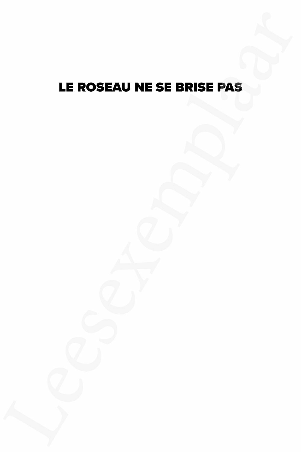 Preview: Le roseau ne se brise pas