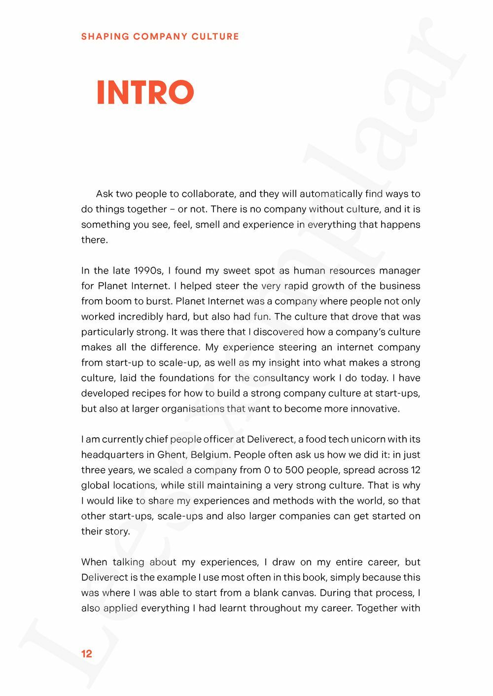 Preview: Shaping Company Culture - English edition