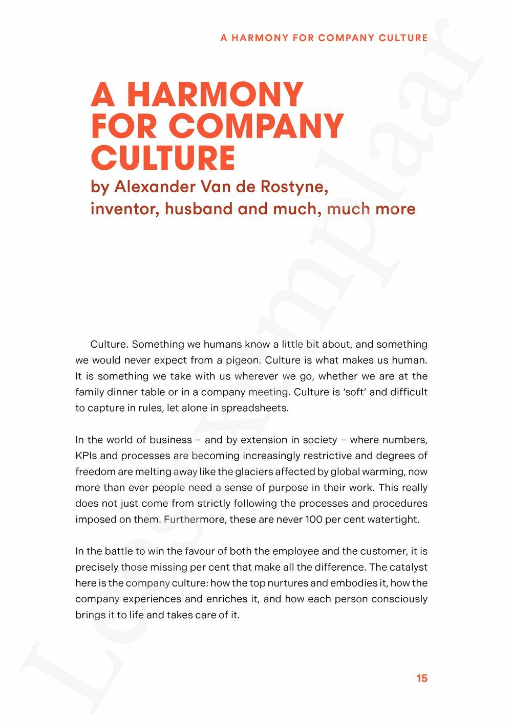 Preview: Shaping Company Culture - English edition