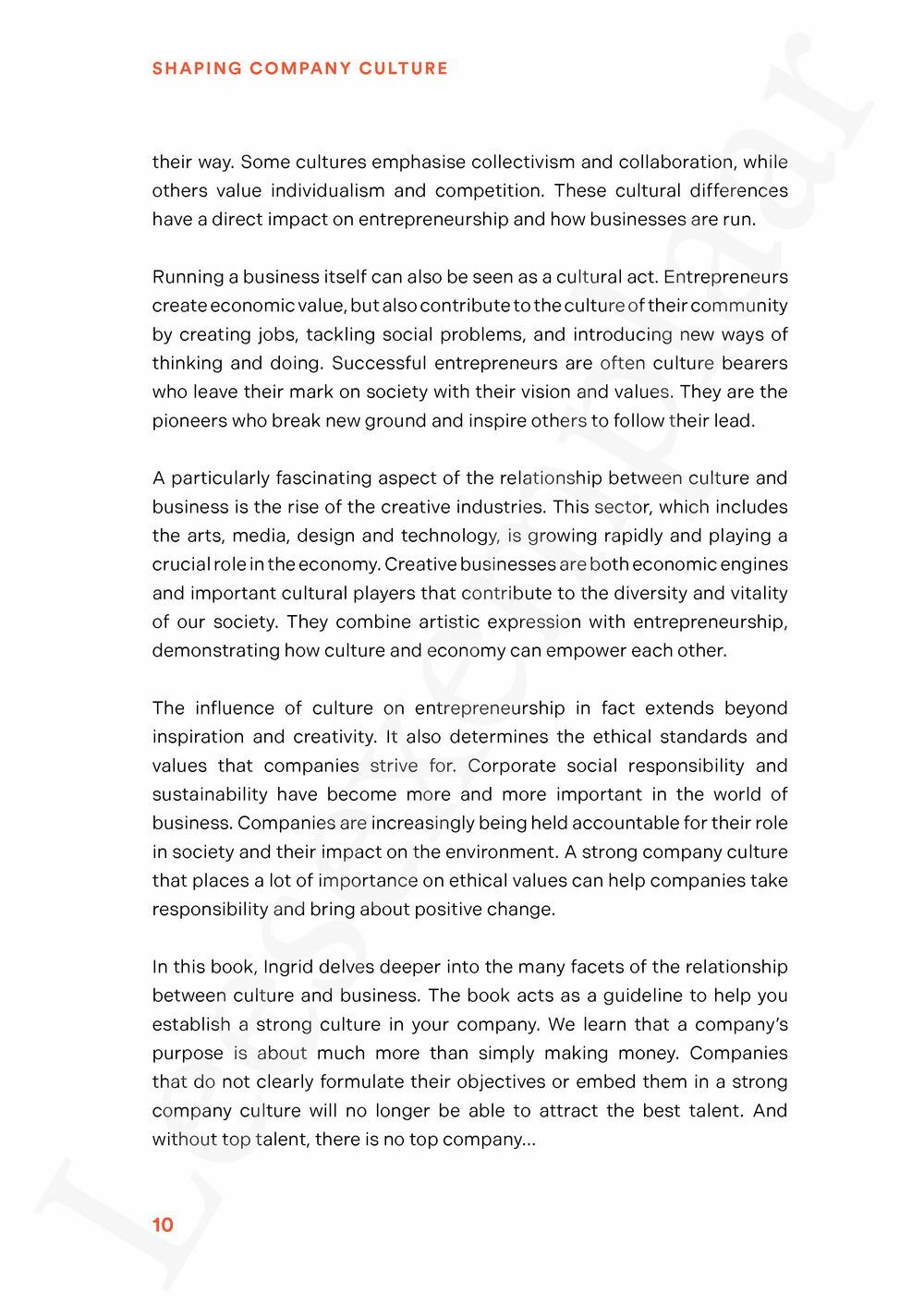 Preview: Shaping Company Culture - English edition
