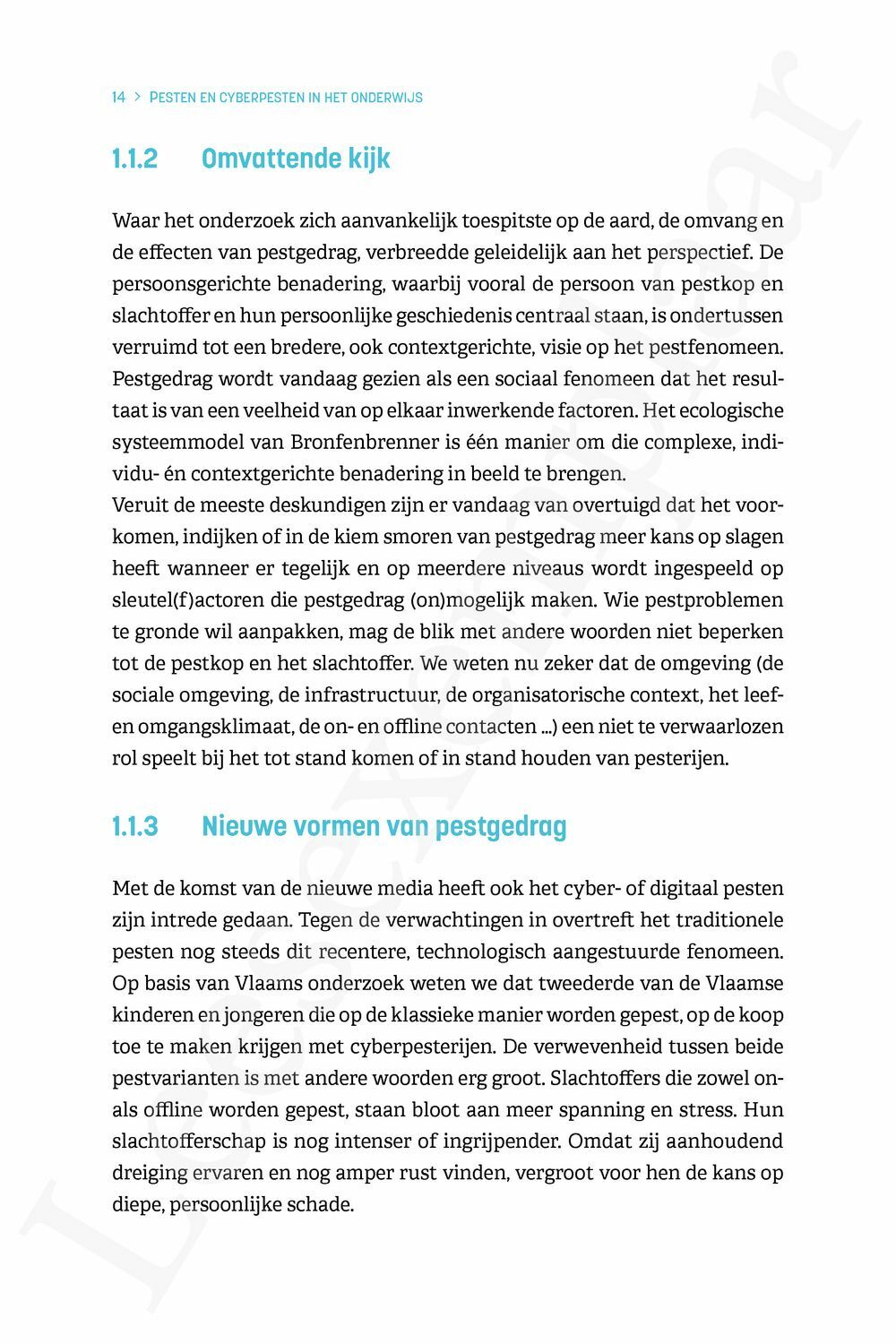 Preview: Pesten en cyberpesten in het onderwijs