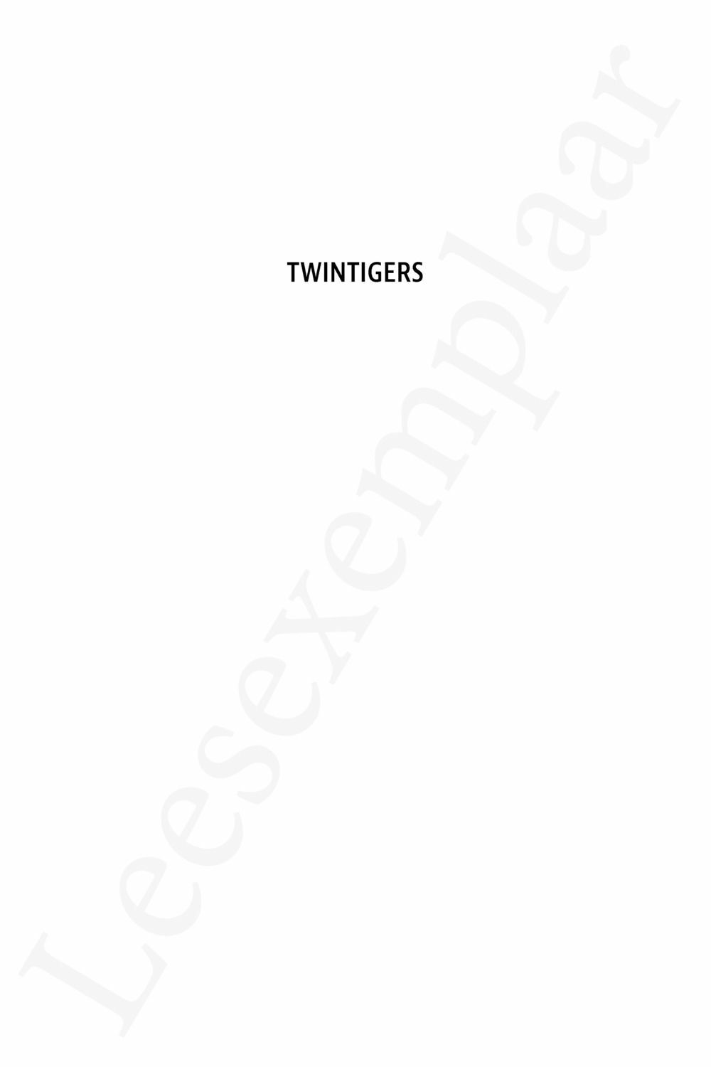 Preview: Twintigers