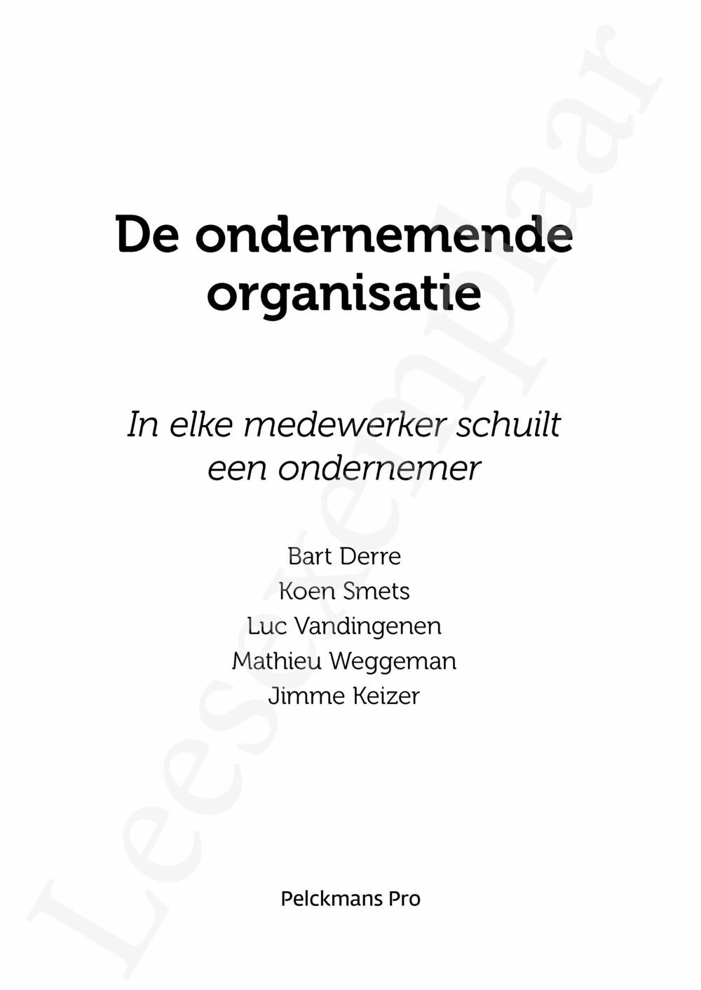 Preview: De ondernemende organisatie