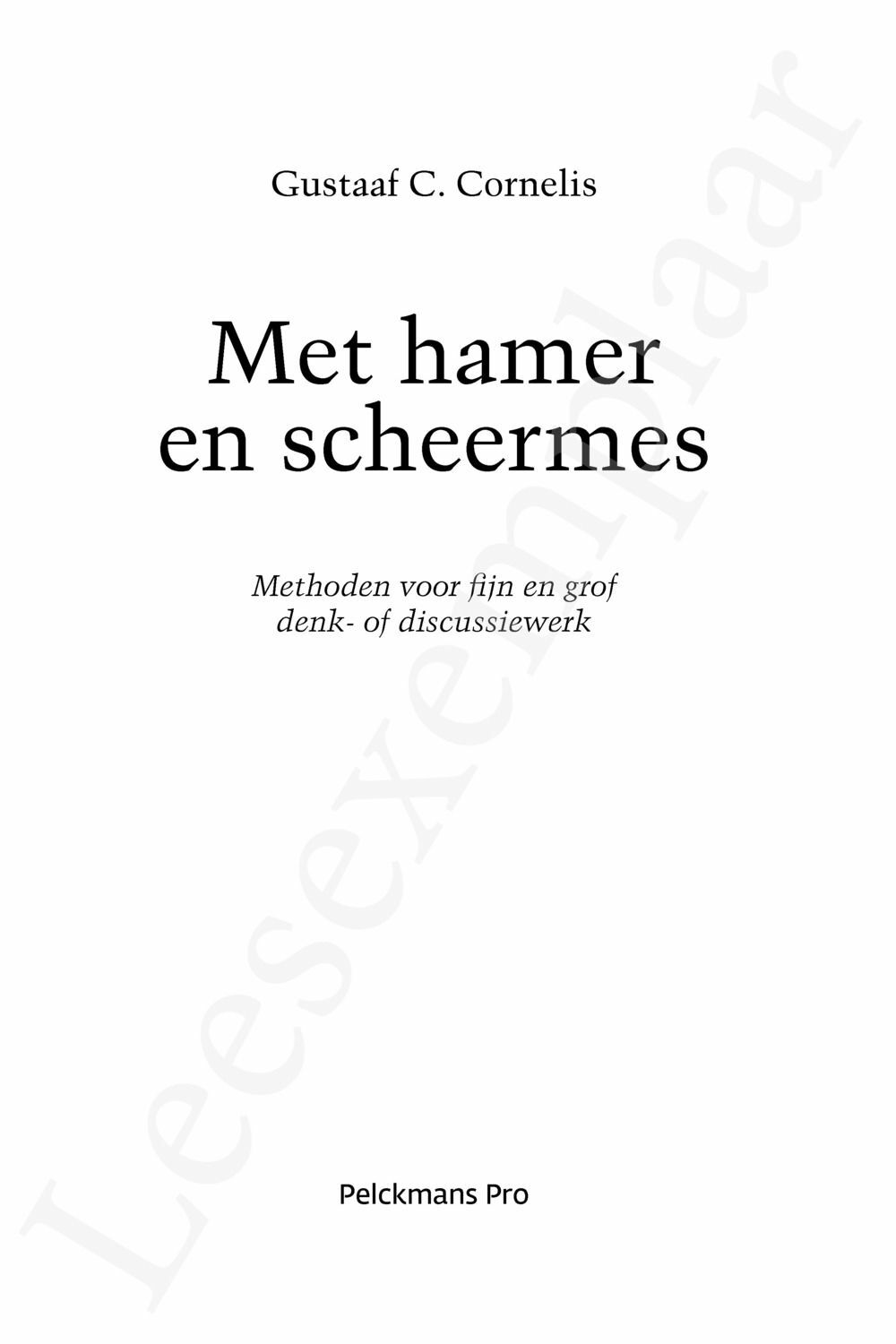 Preview: Met hamer en scheermes