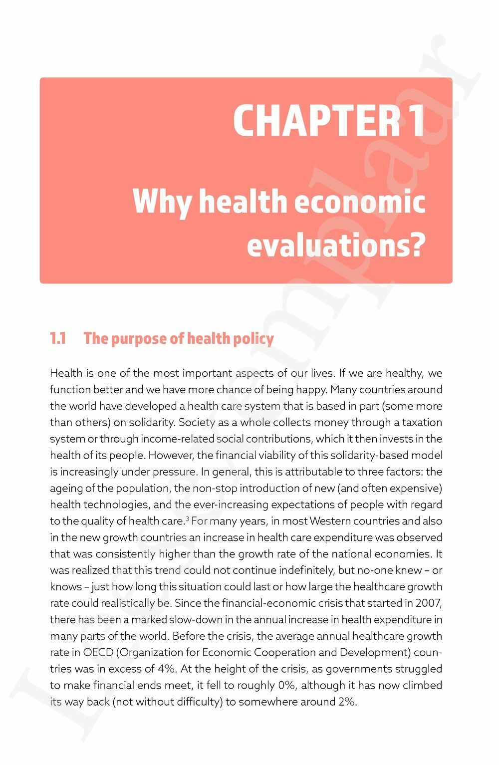 Preview: Health economics for non-economists