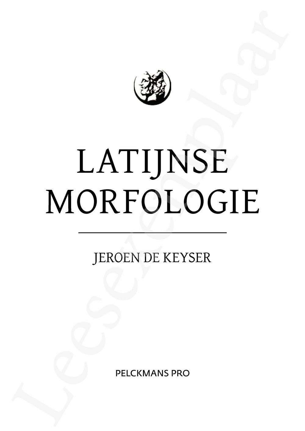 Preview: Latijnse morfologie