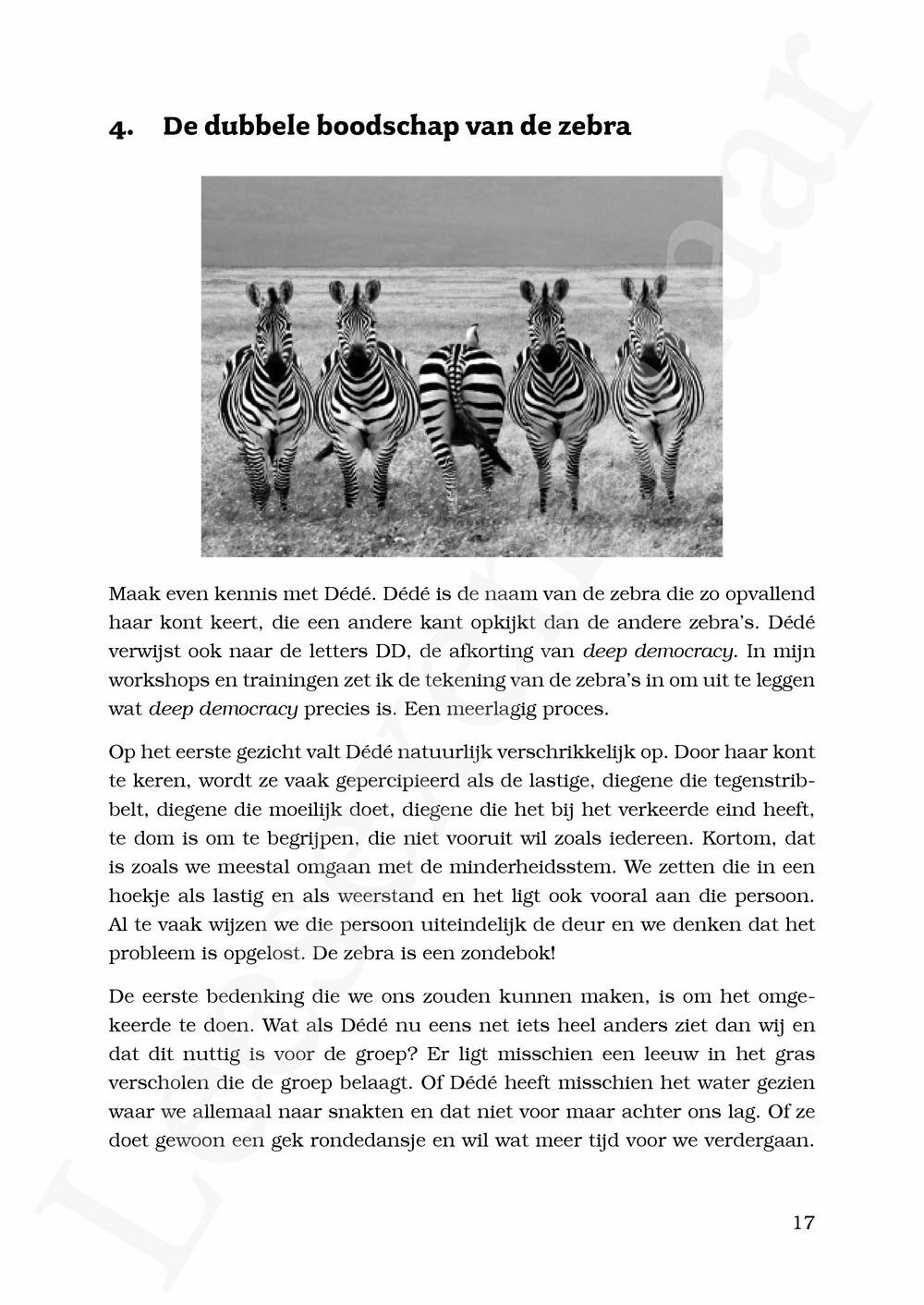 Preview: Van zondebok naar zebra