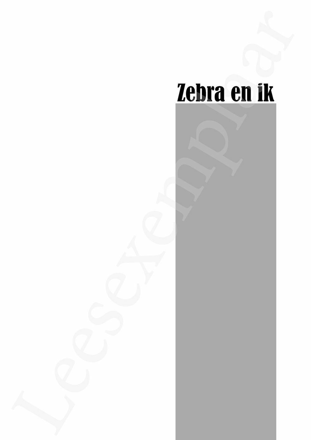 Preview: Van zondebok naar zebra