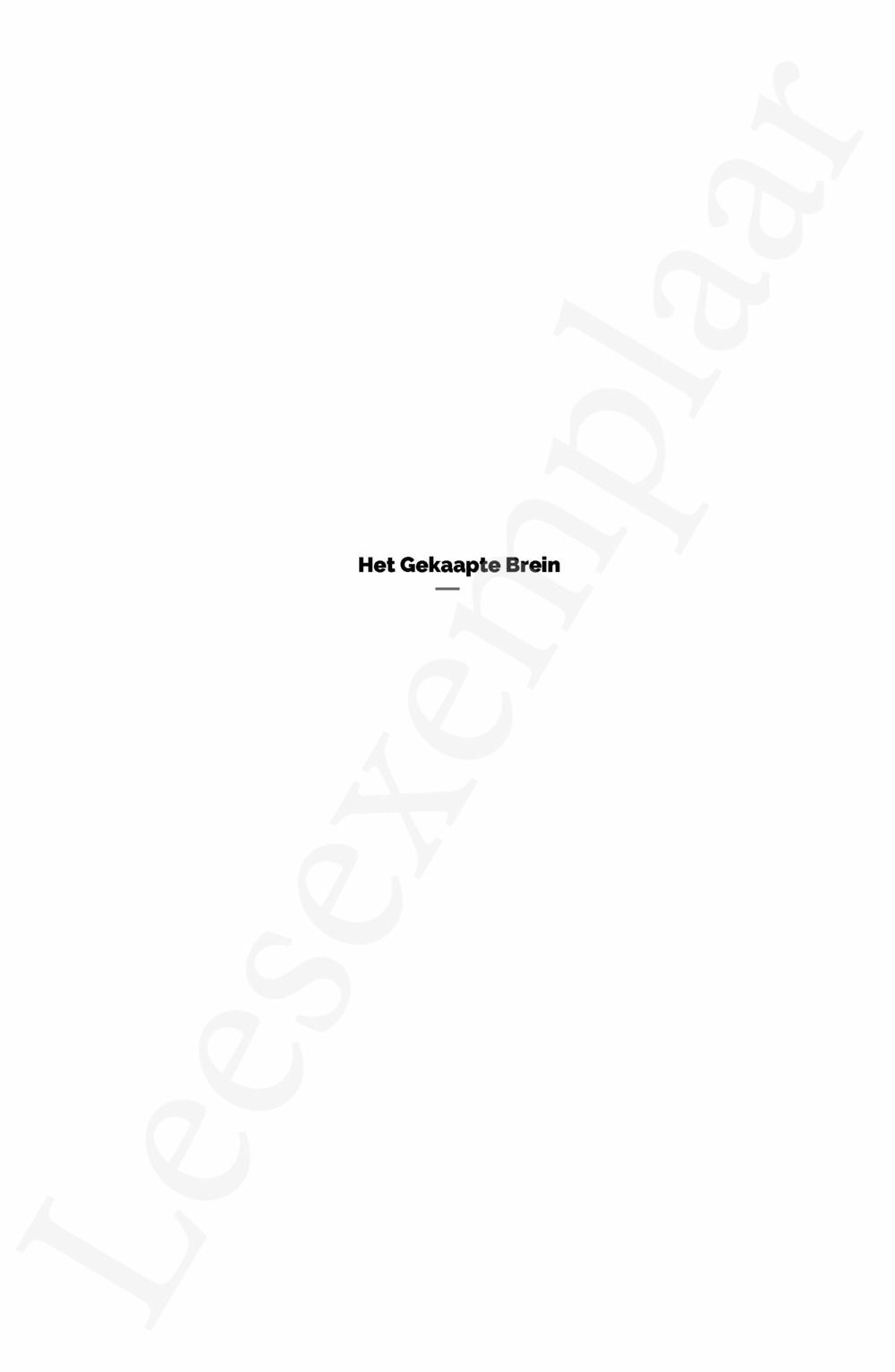 Preview: Het gekaapte brein