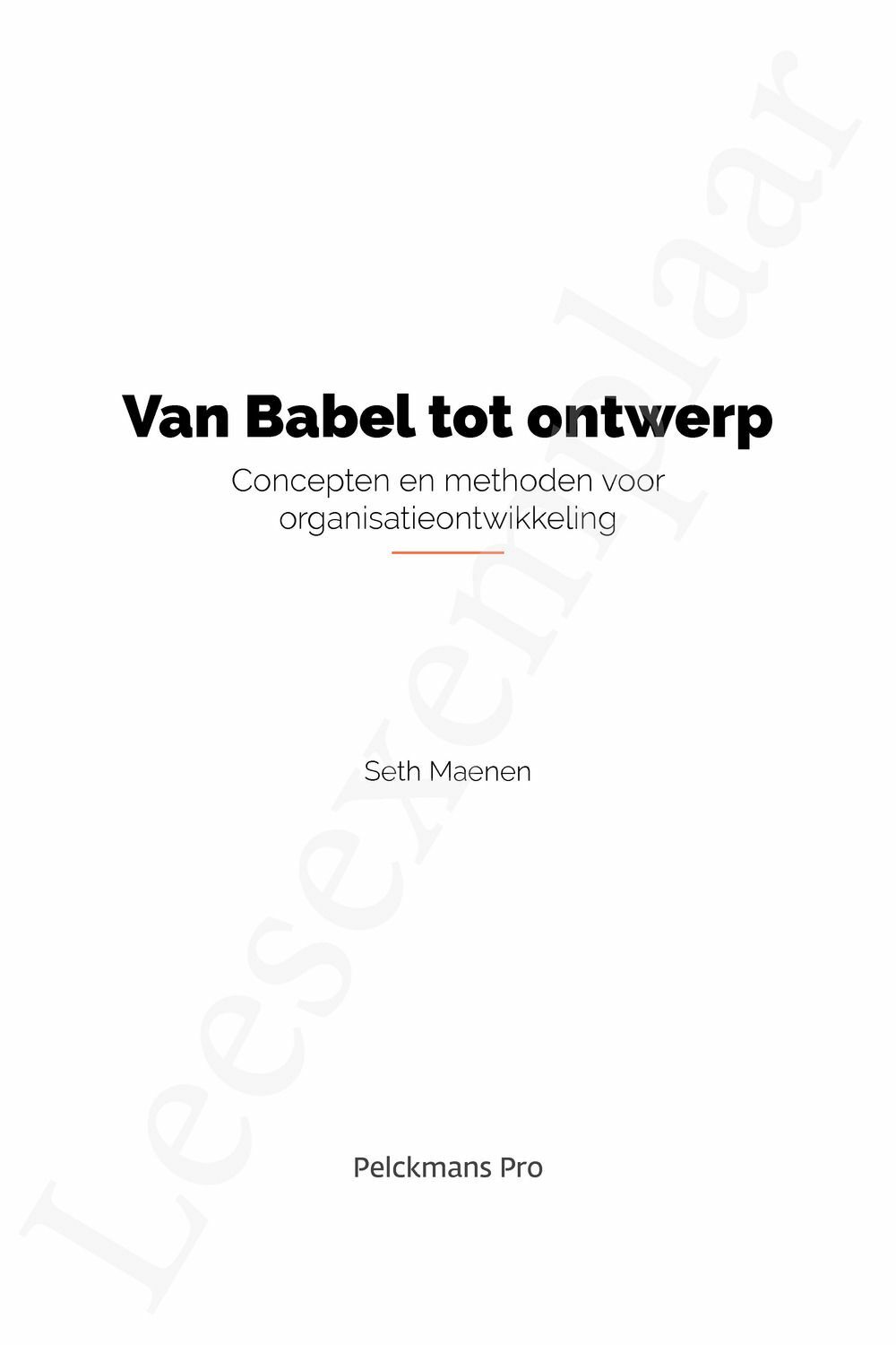 Preview: Van Babel tot ontwerp