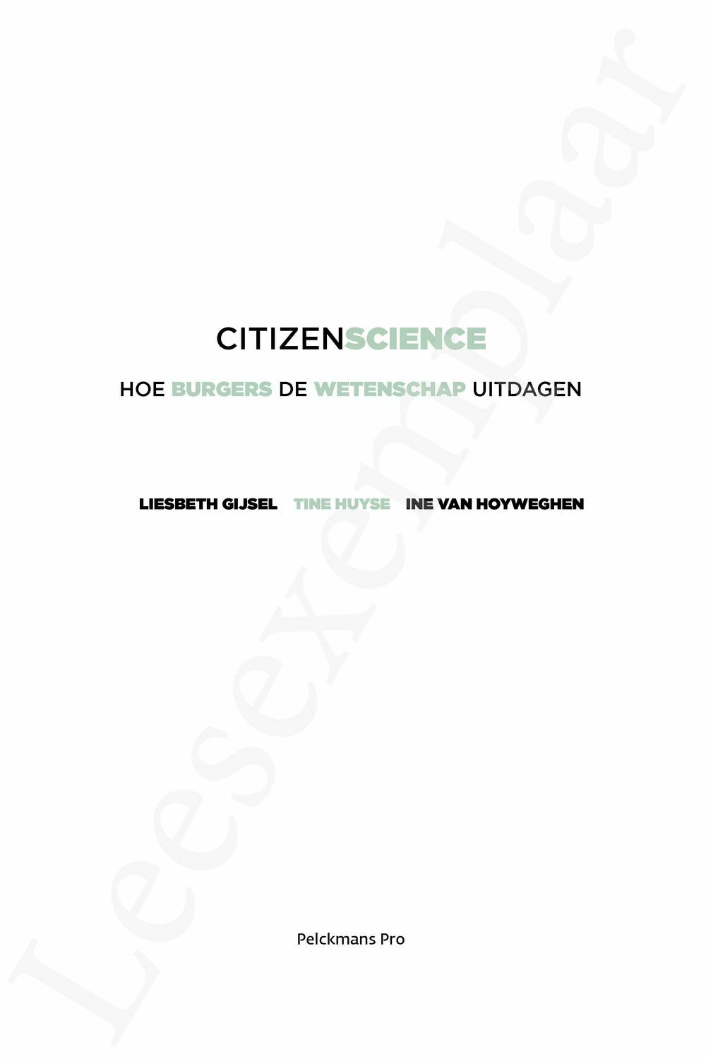 Preview: Citizen science