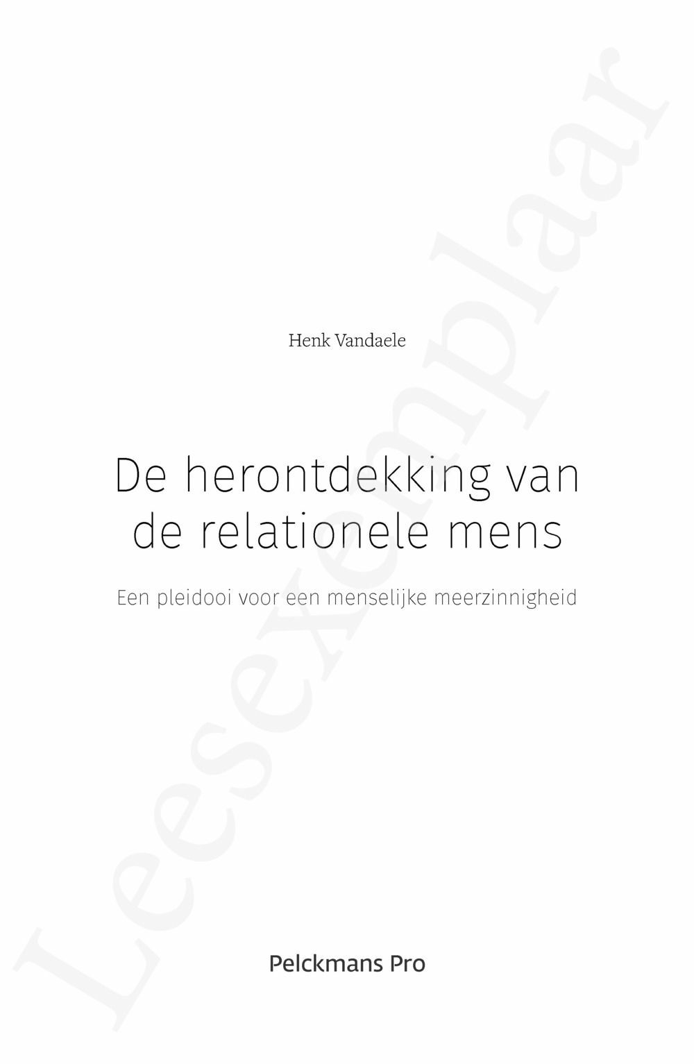 Preview: De herontdekking van de relationele mens