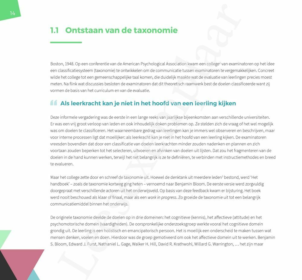 Preview: De herziene taxonomie van Bloom in de klas
