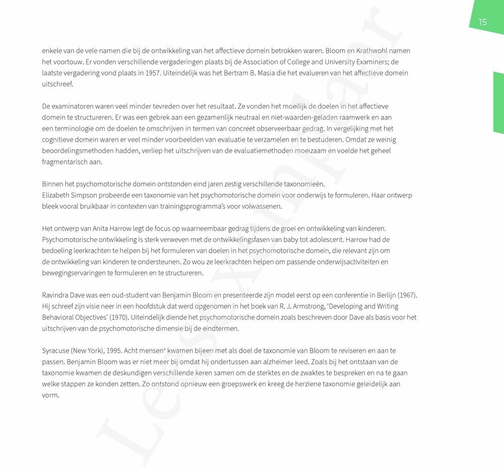 Preview: De herziene taxonomie van Bloom in de klas