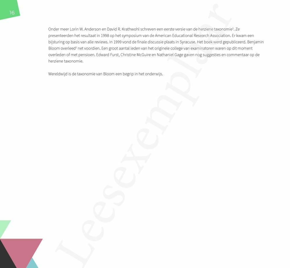 Preview: De herziene taxonomie van Bloom in de klas