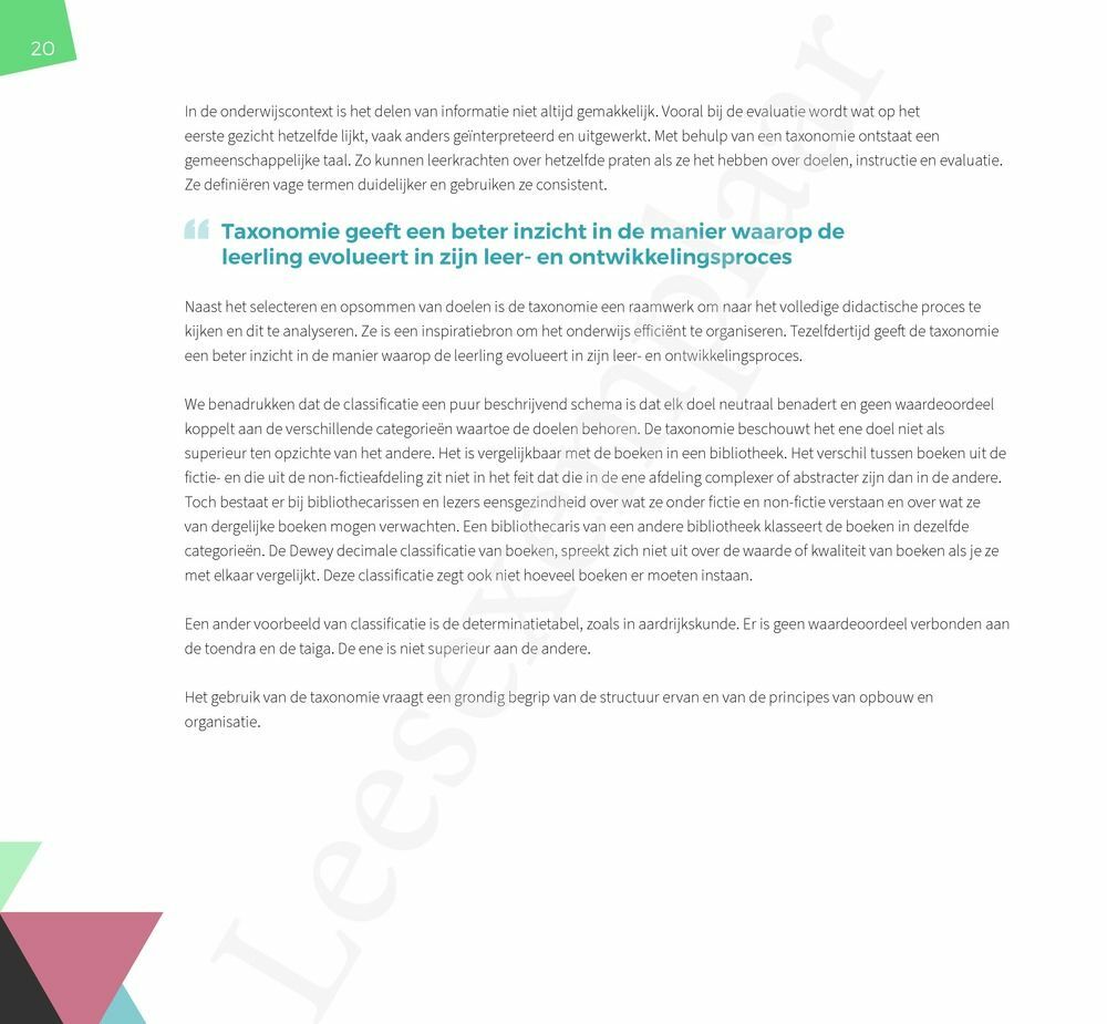 Preview: De herziene taxonomie van Bloom in de klas