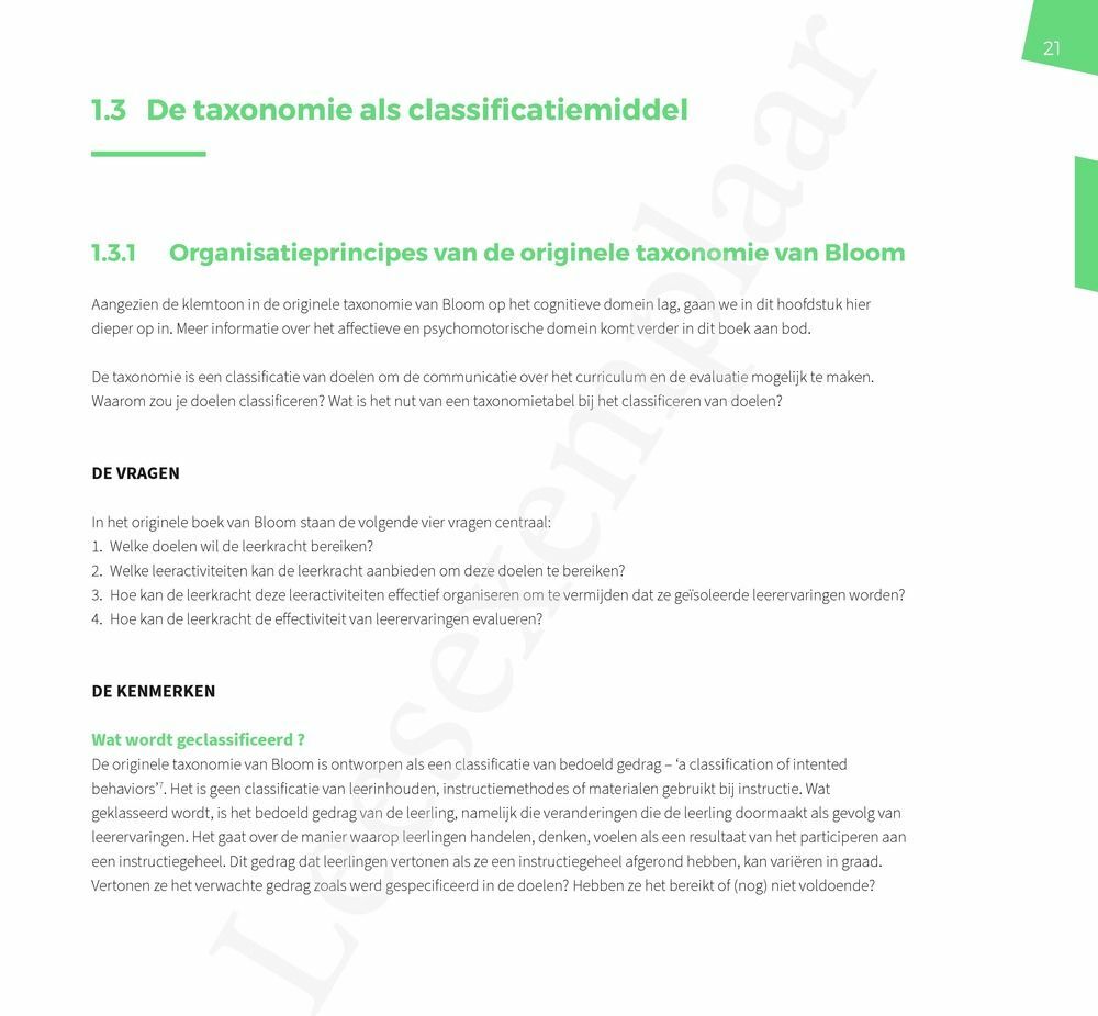Preview: De herziene taxonomie van Bloom in de klas