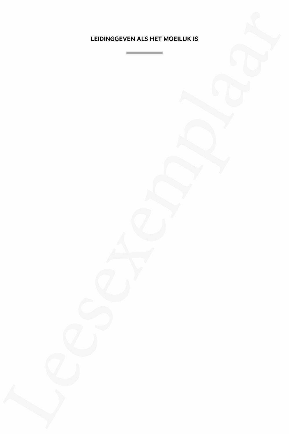 Preview: Leidinggeven als het moeilijk is
