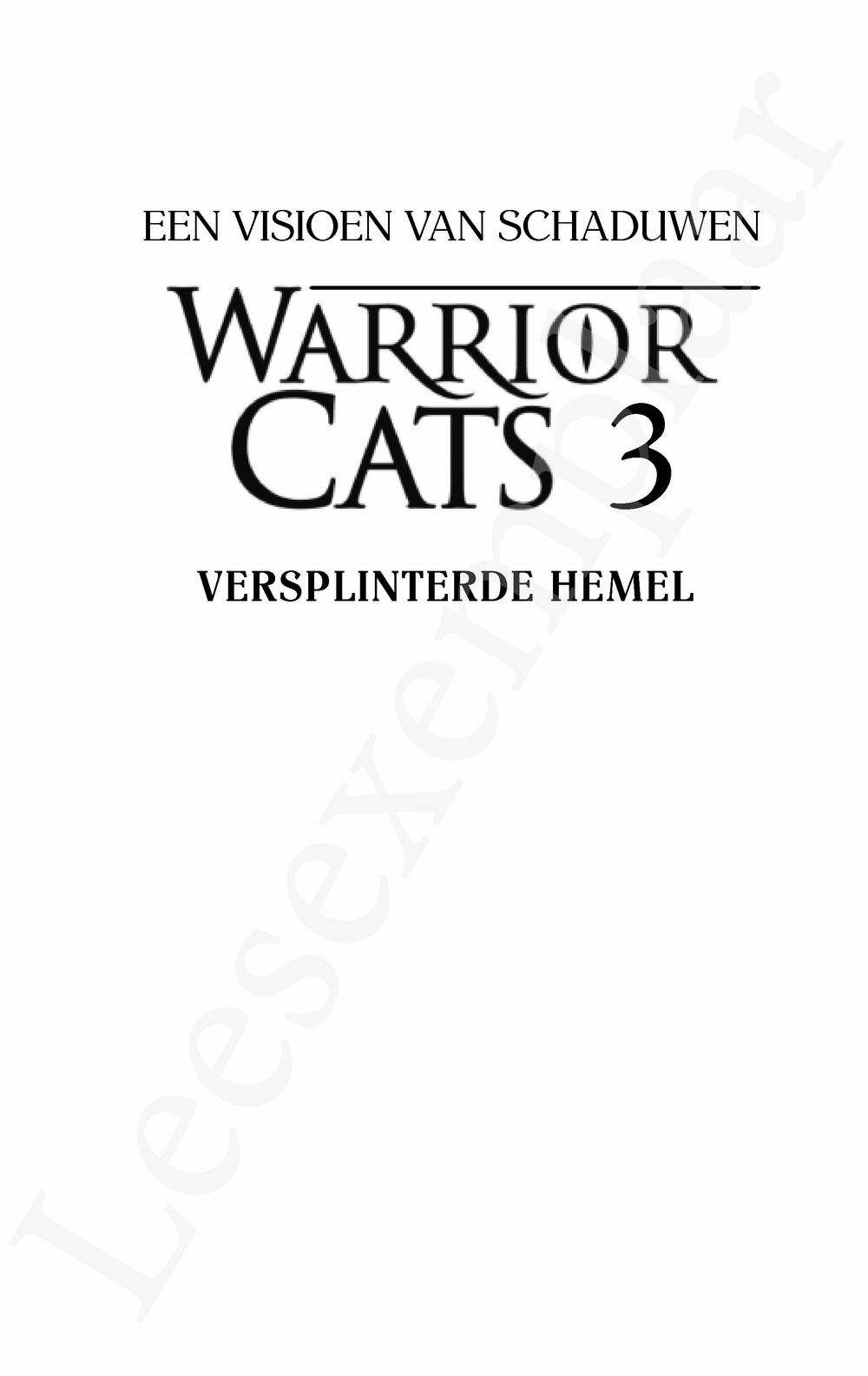 Preview: Warrior Cats - Een visioen van schaduwen: Versplinterde hemel