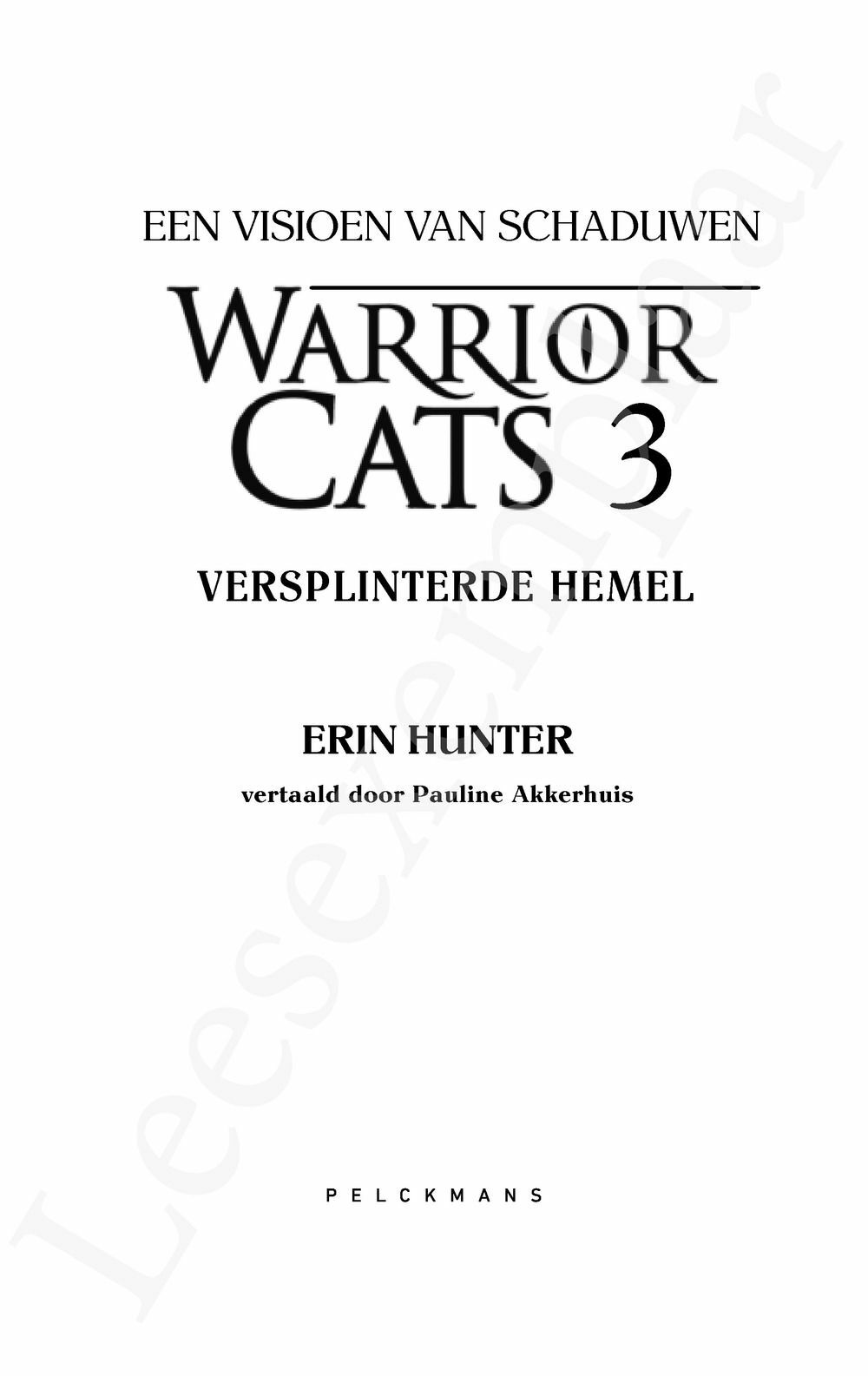 Preview: Warrior Cats - Een visioen van schaduwen: Versplinterde hemel