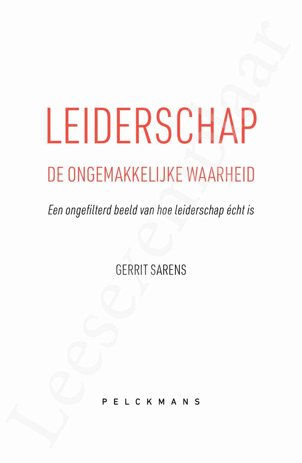 Preview: Leiderschap: de ongemakkelijke waarheid