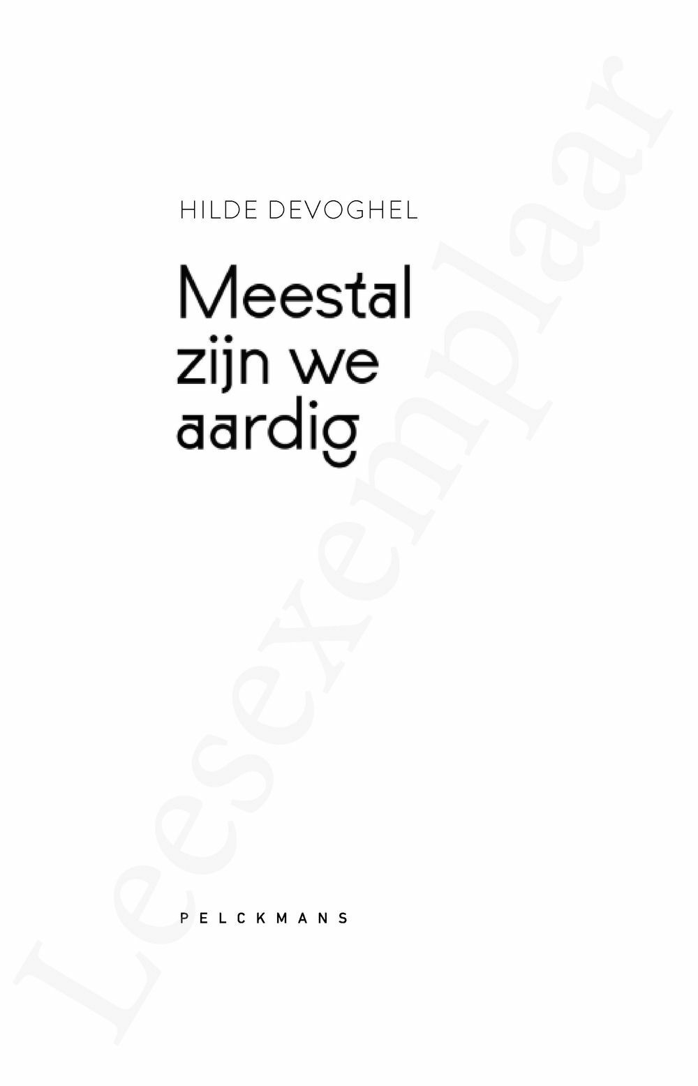 Preview: Meestal zijn we aardig