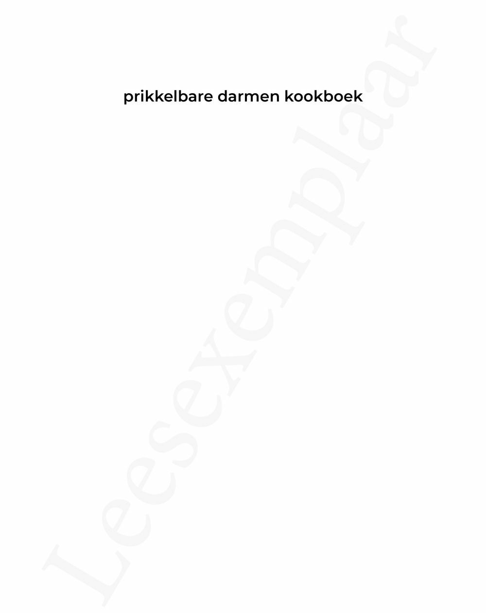 Preview: Prikkelbare darmen kookboek