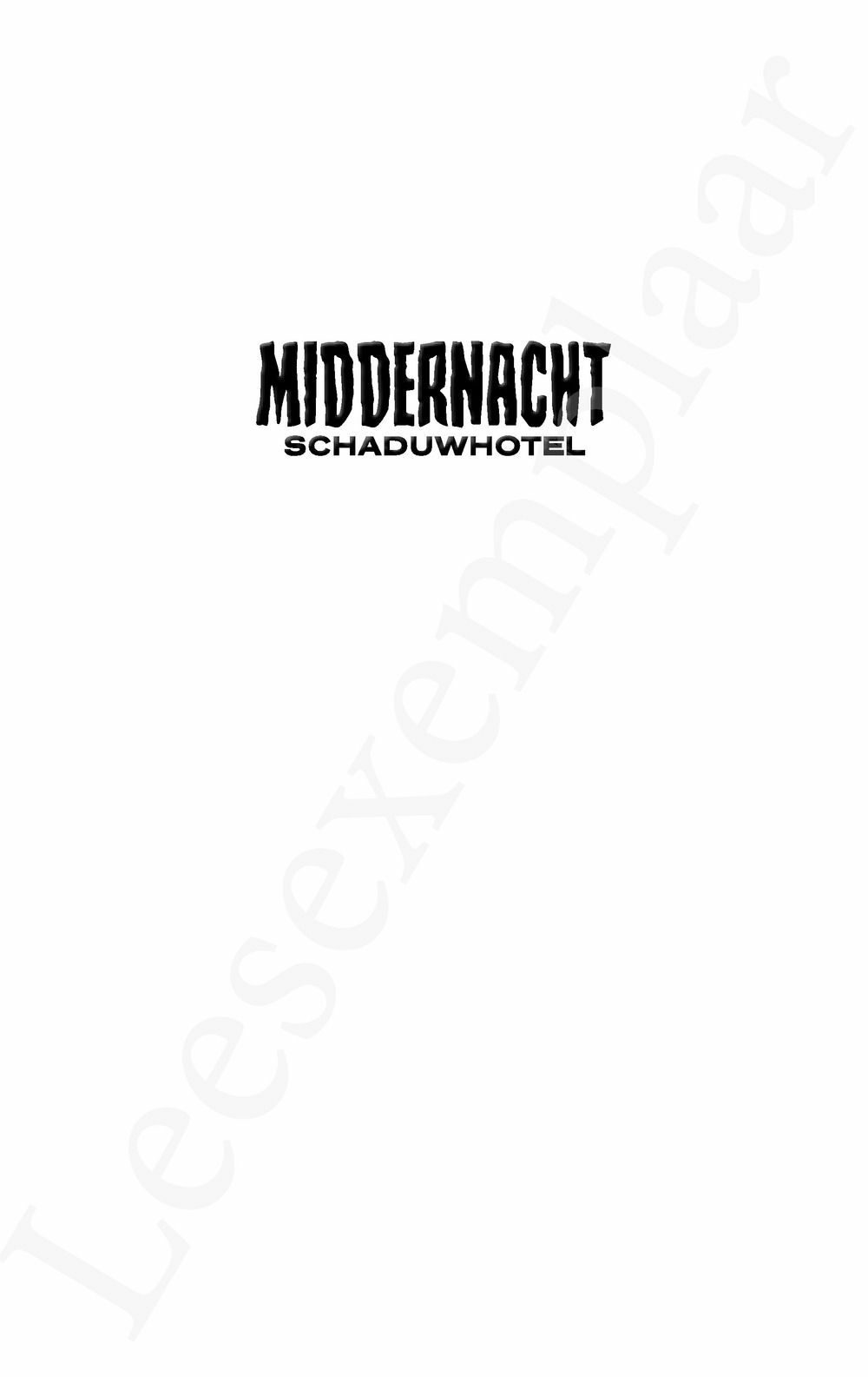 Preview: Middernacht - Schaduwhotel