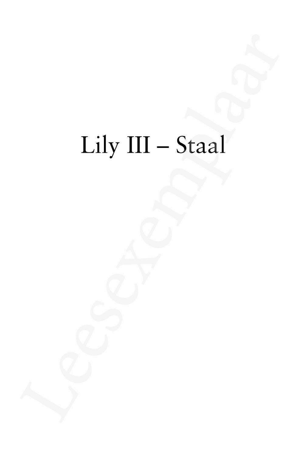 Preview: LILY: Staal