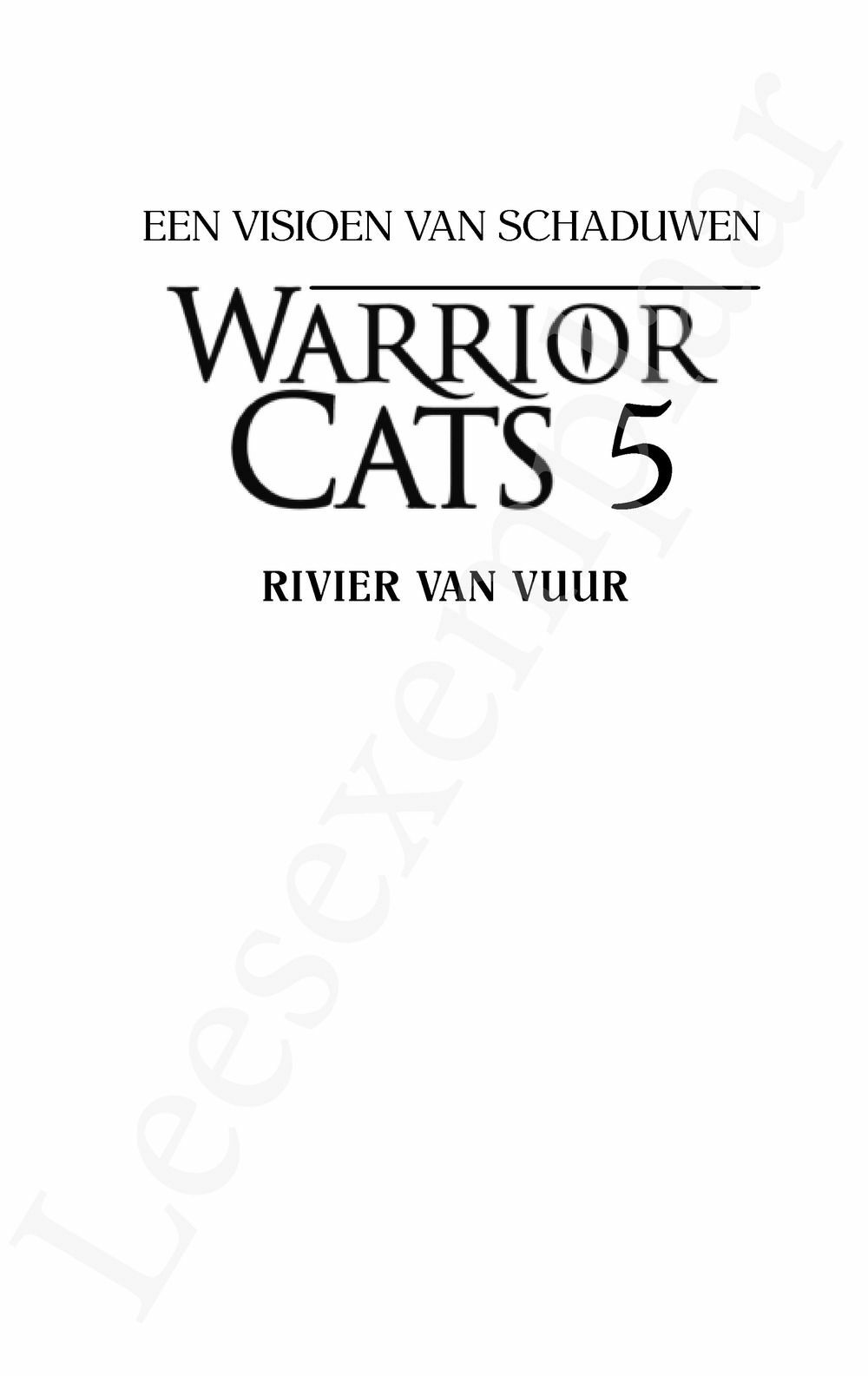 Preview: Warrior Cats - Een visioen van schaduwen: Rivier van vuur