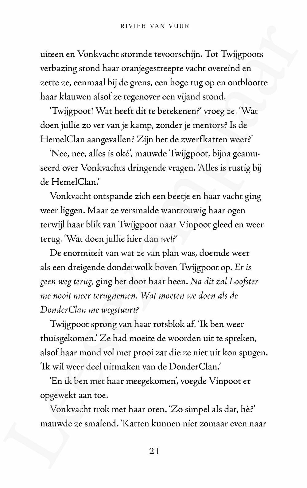Preview: Warrior Cats - Een visioen van schaduwen: Rivier van vuur