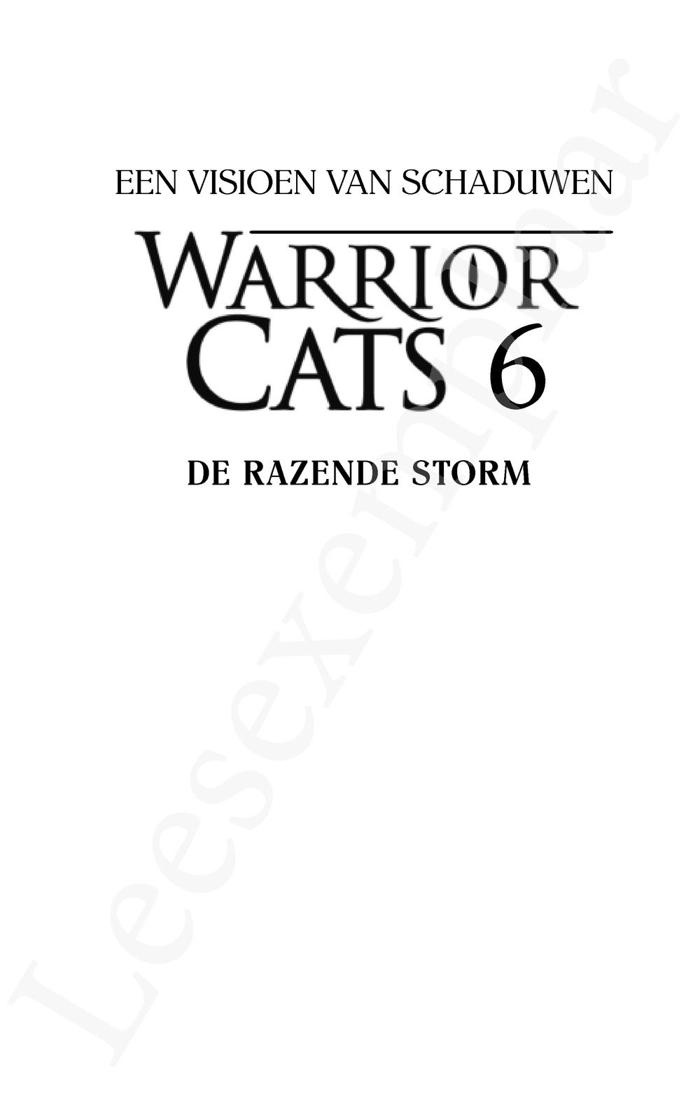 Preview: Warrior Cats - Een visioen van schaduwen: De razende storm