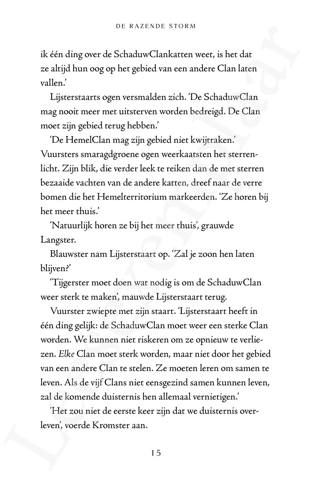 Preview: Warrior Cats - Een visioen van schaduwen: De razende storm