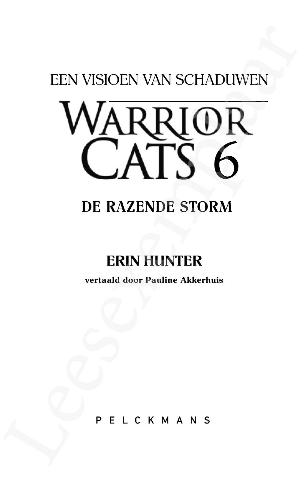 Preview: Warrior Cats - Een visioen van schaduwen: De razende storm