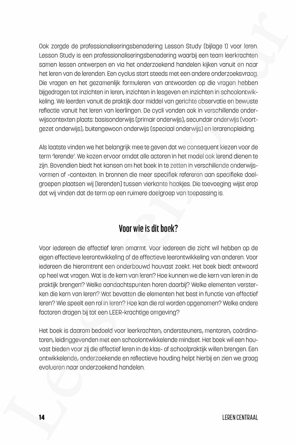 Preview: Leren centraal