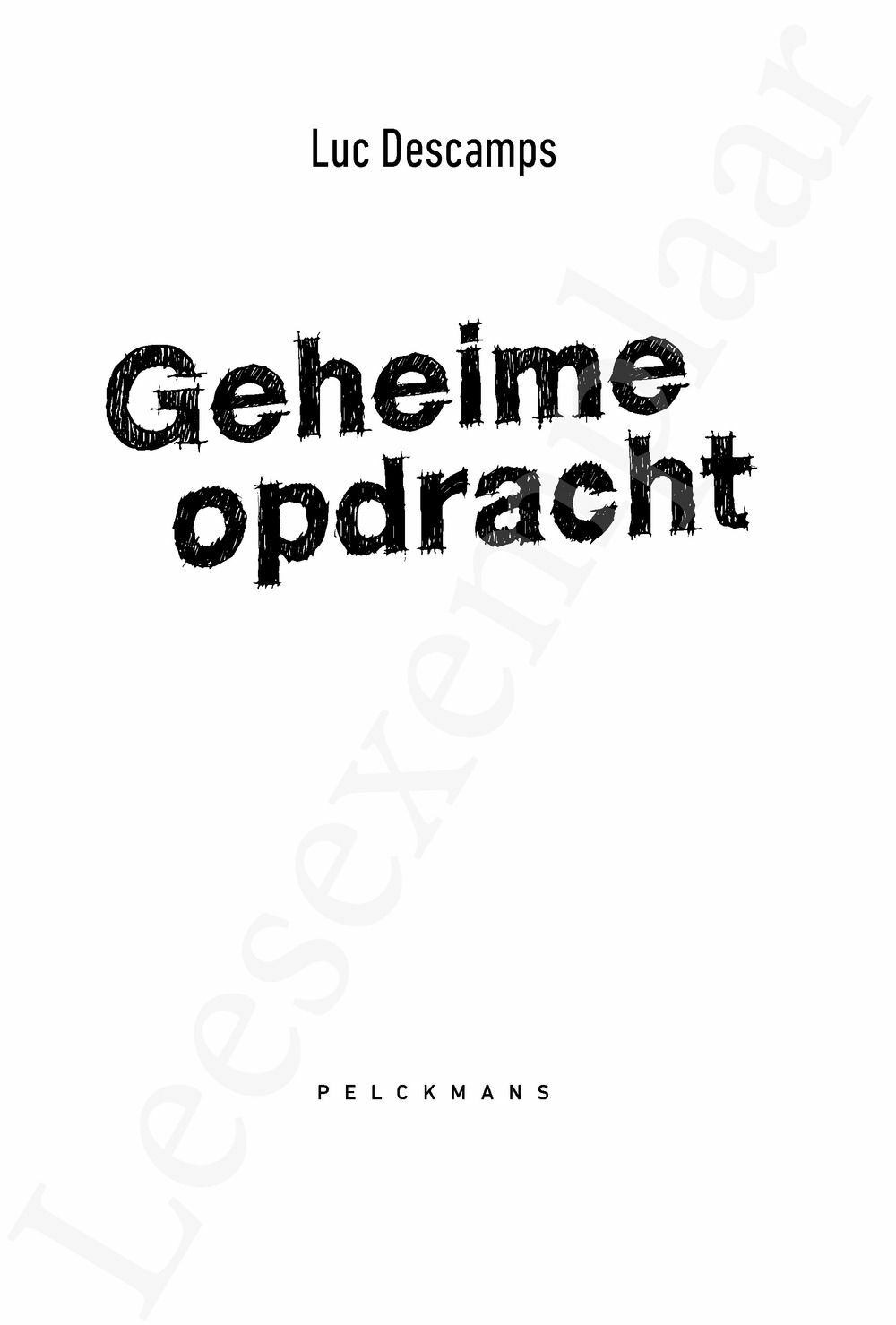 Preview: Geheime opdracht