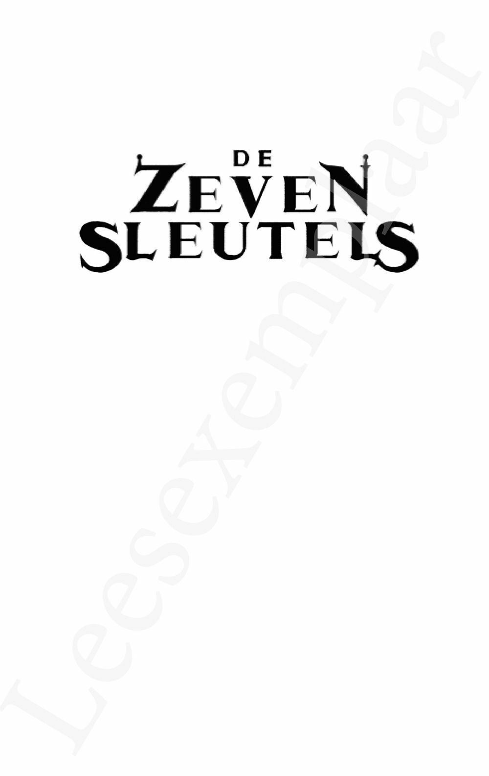 Preview: De Zeven Sleutels deel 2: Voorbij de val