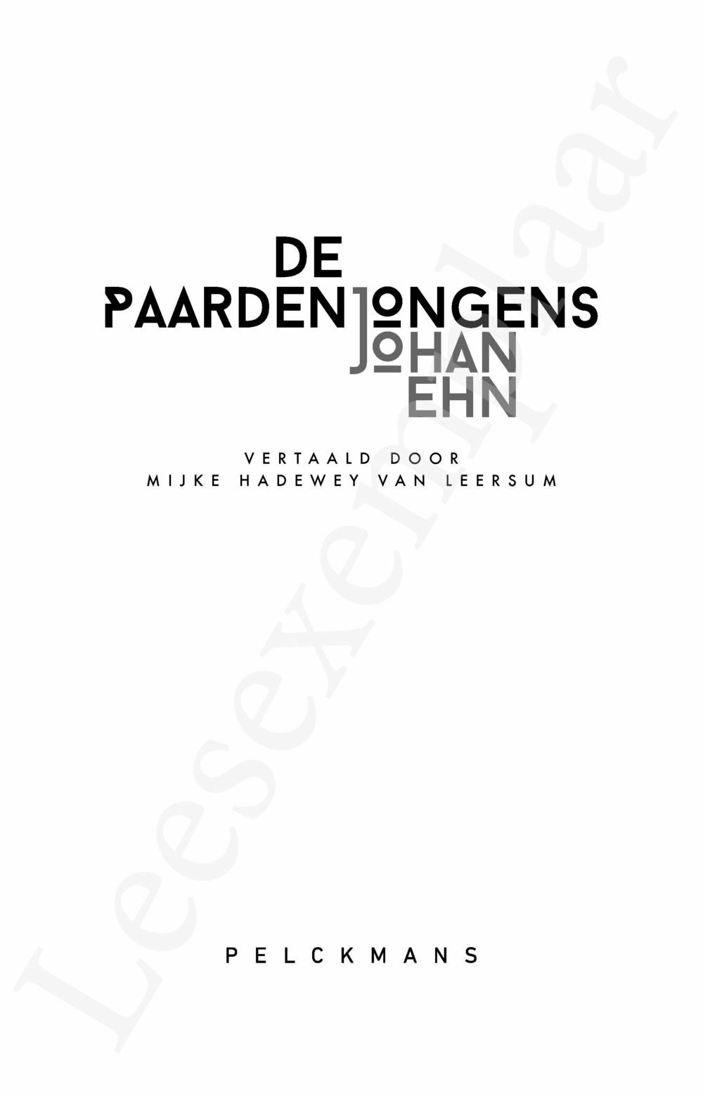 Preview: De paardenjongens