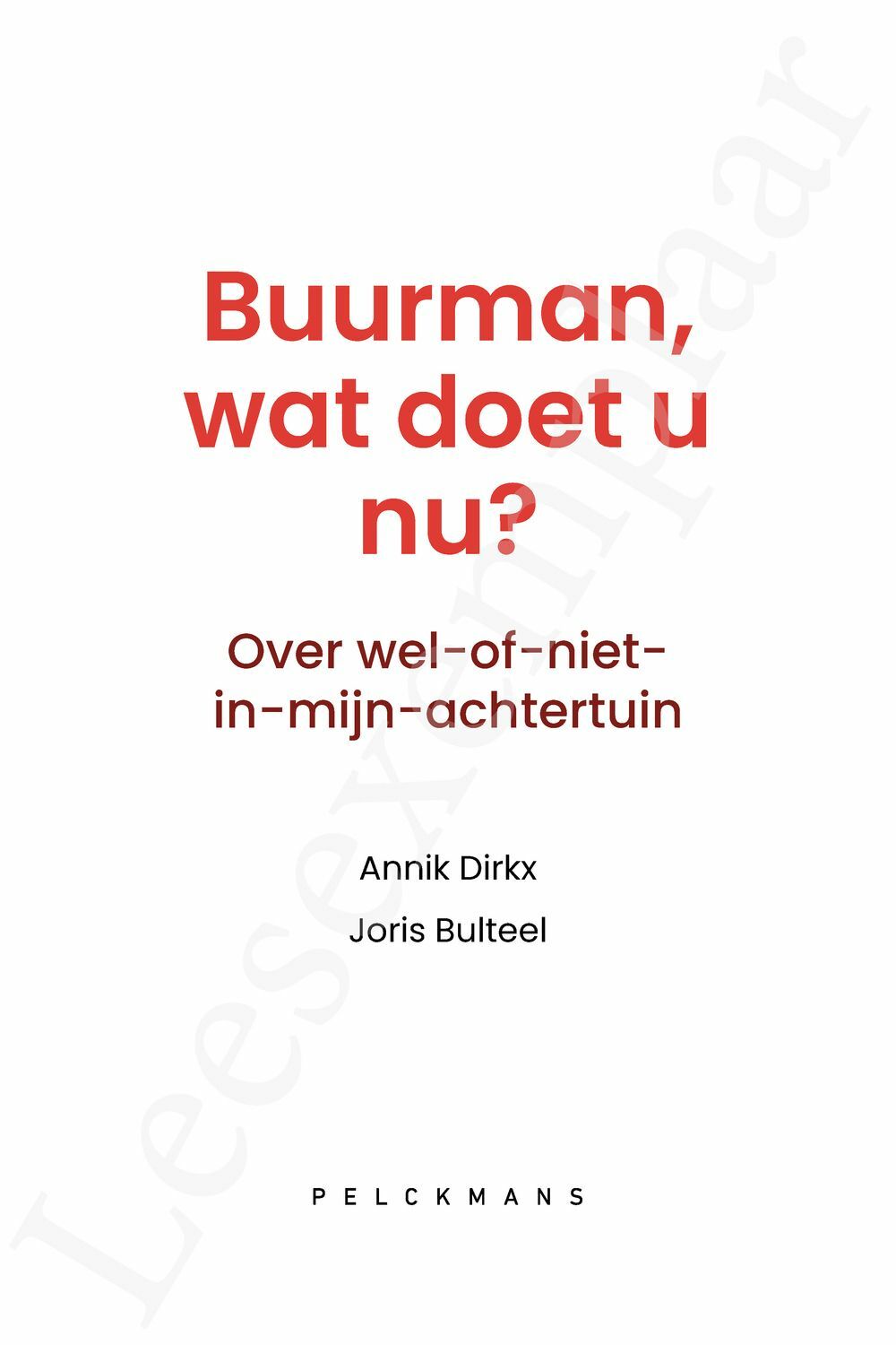 Preview: Buurman, wat doet u nu?