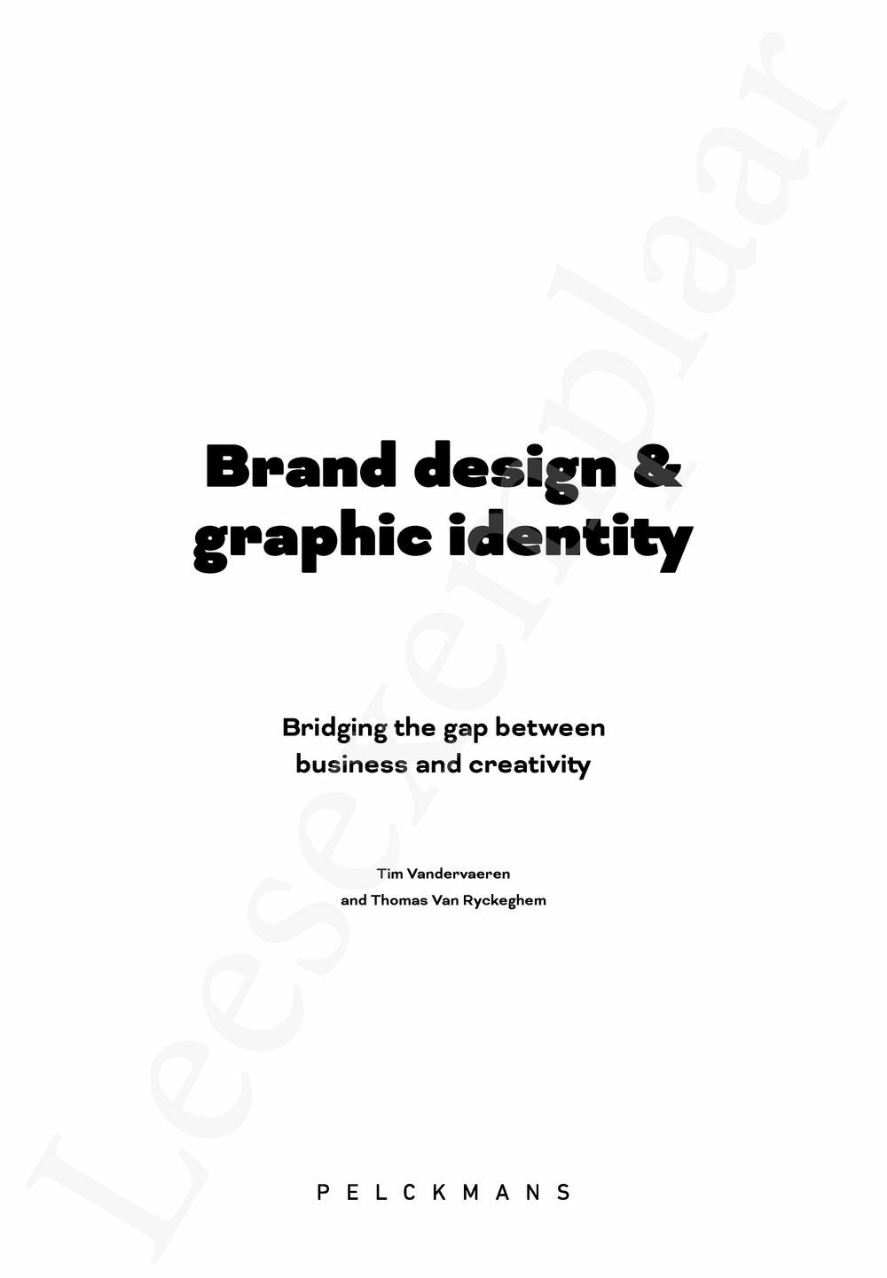 Preview: Brand design and graphic identity