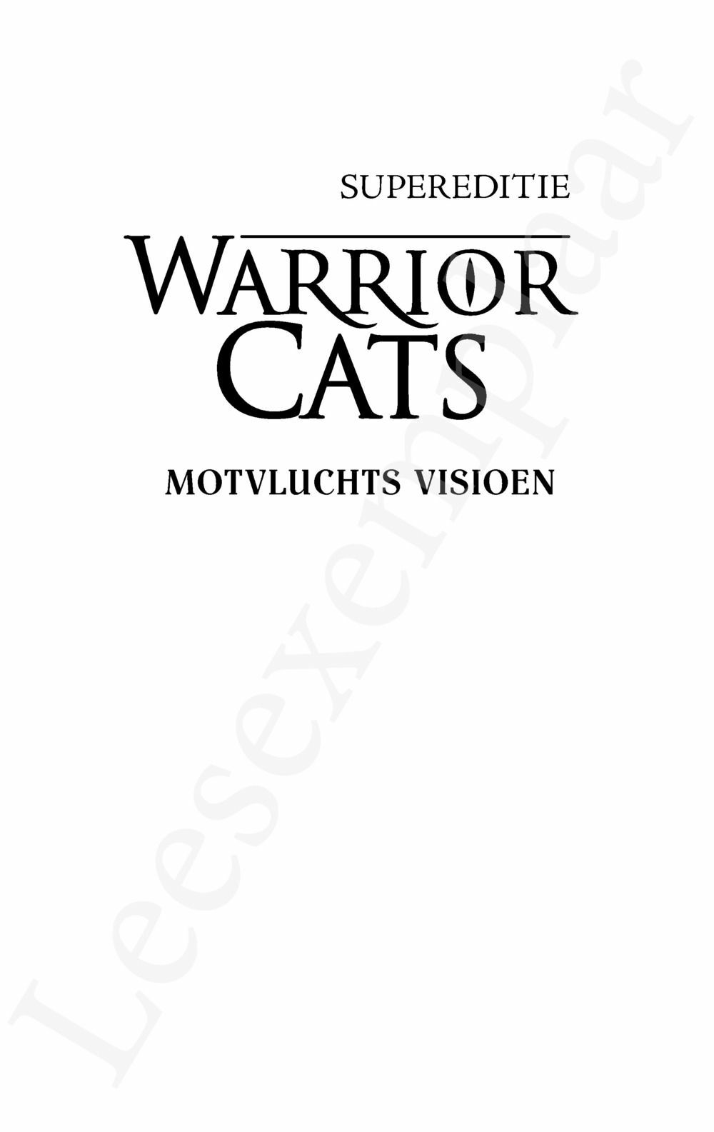 Preview: Warrior Cats - Supereditie: Motvluchts visioen