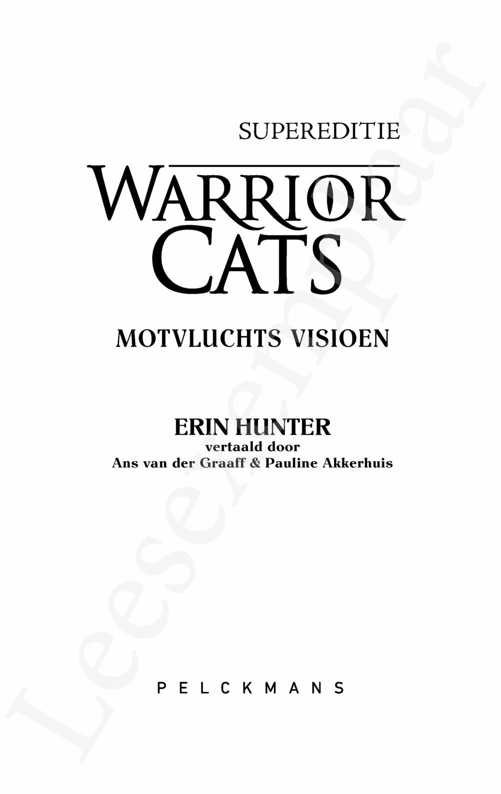 Preview: Warrior Cats - Supereditie: Motvluchts visioen