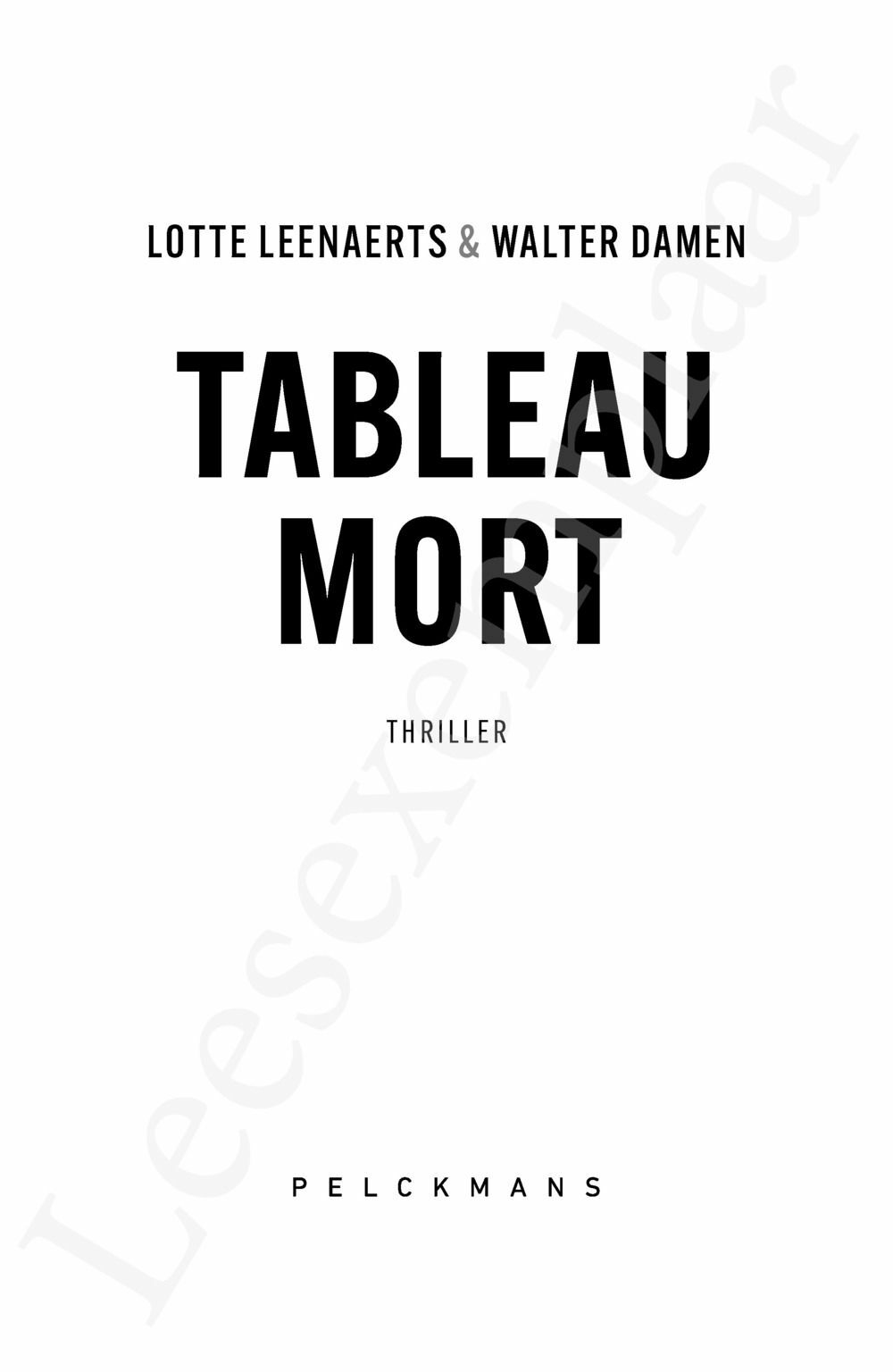 Preview: Tableau mort