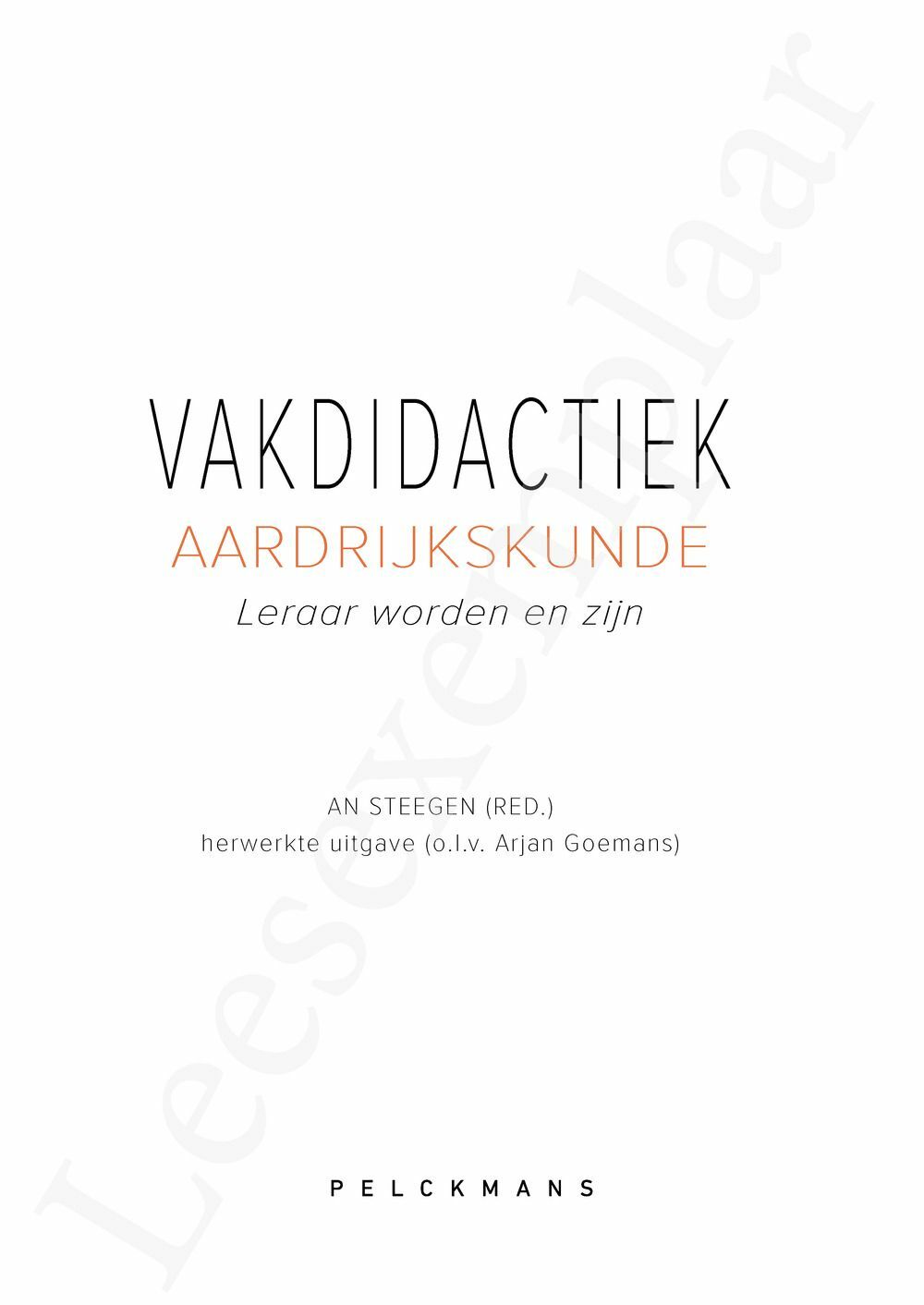 Preview: Vakdidactiek aardrijkskunde (herwerkte uitgave)