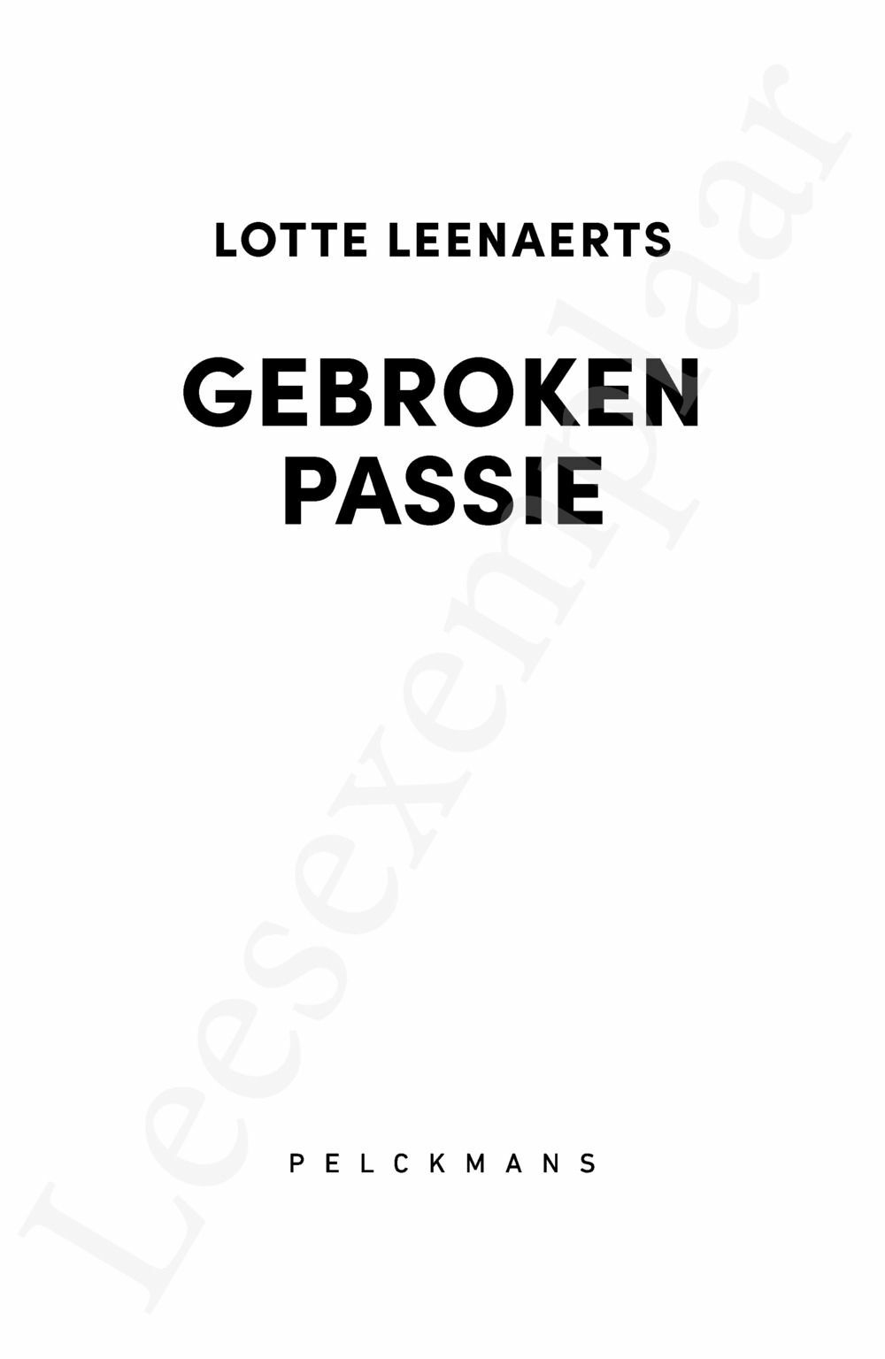 Preview: Gebroken passie