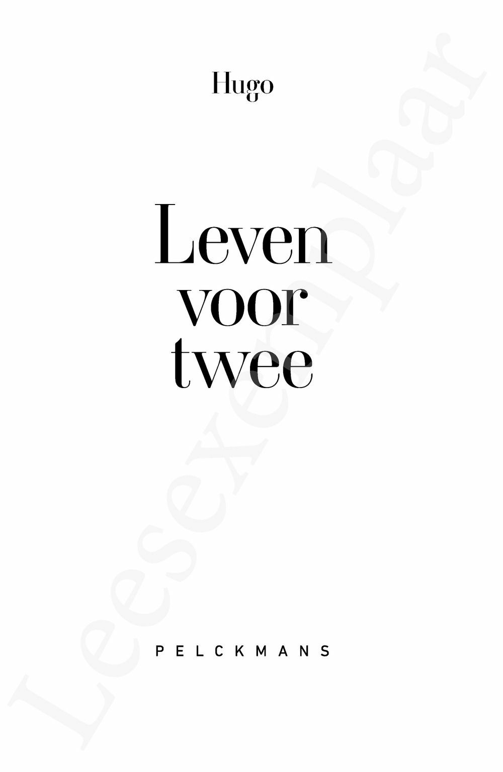 Preview: Leven voor twee