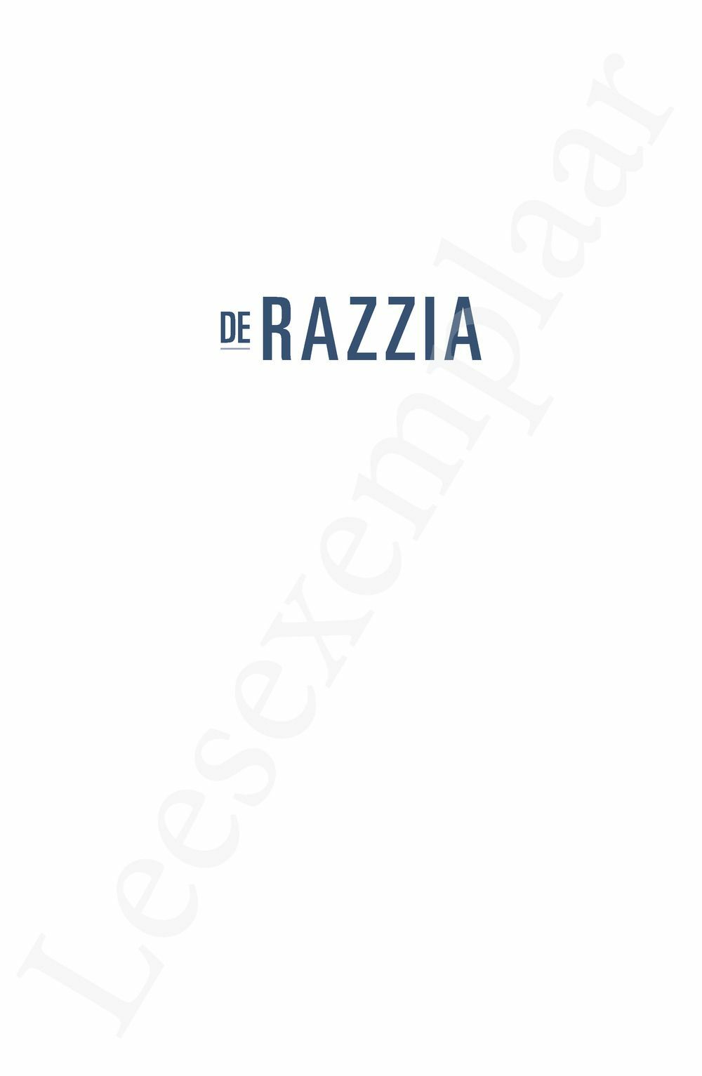 Preview: De razzia