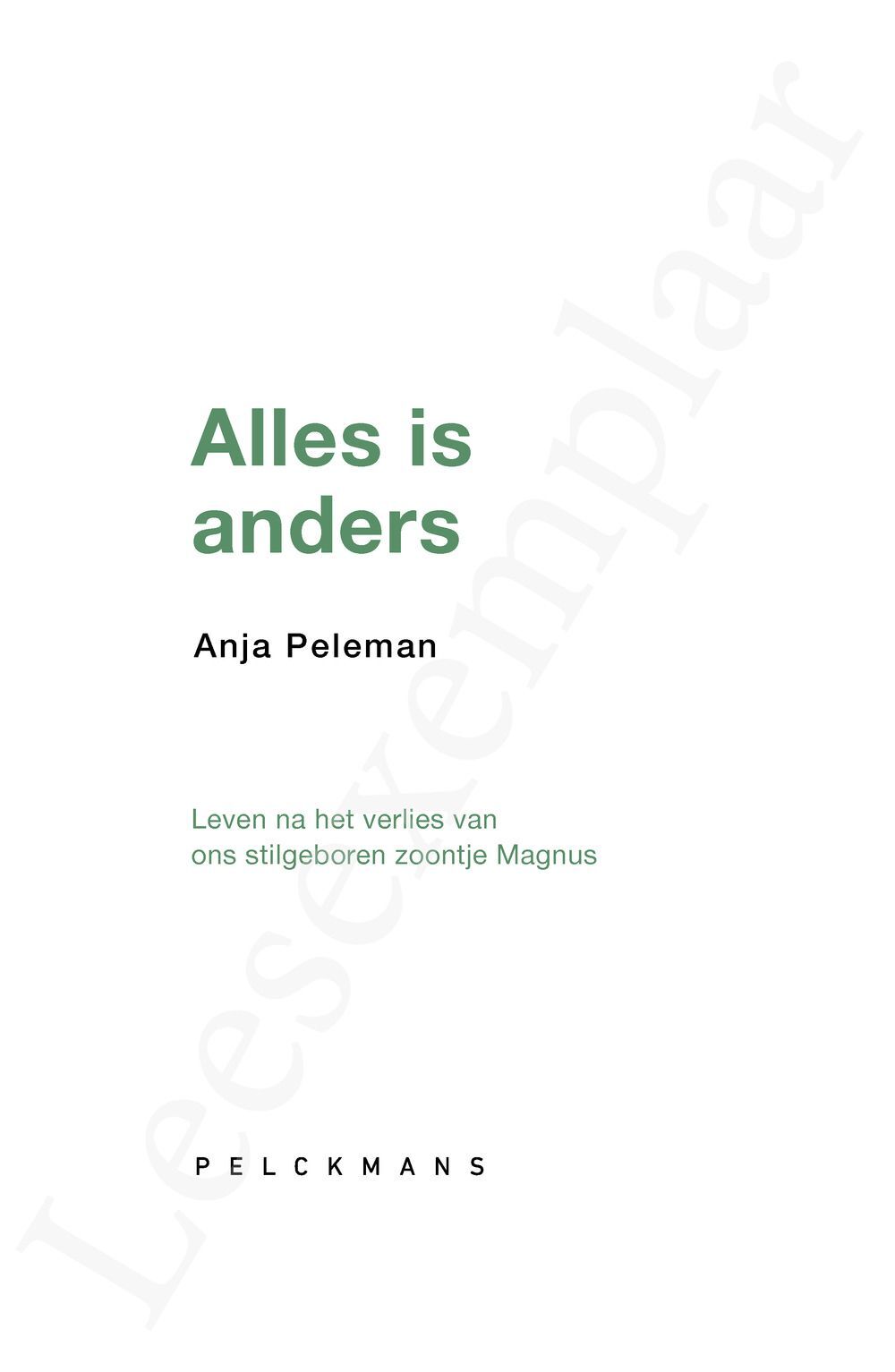 Preview: Alles is anders